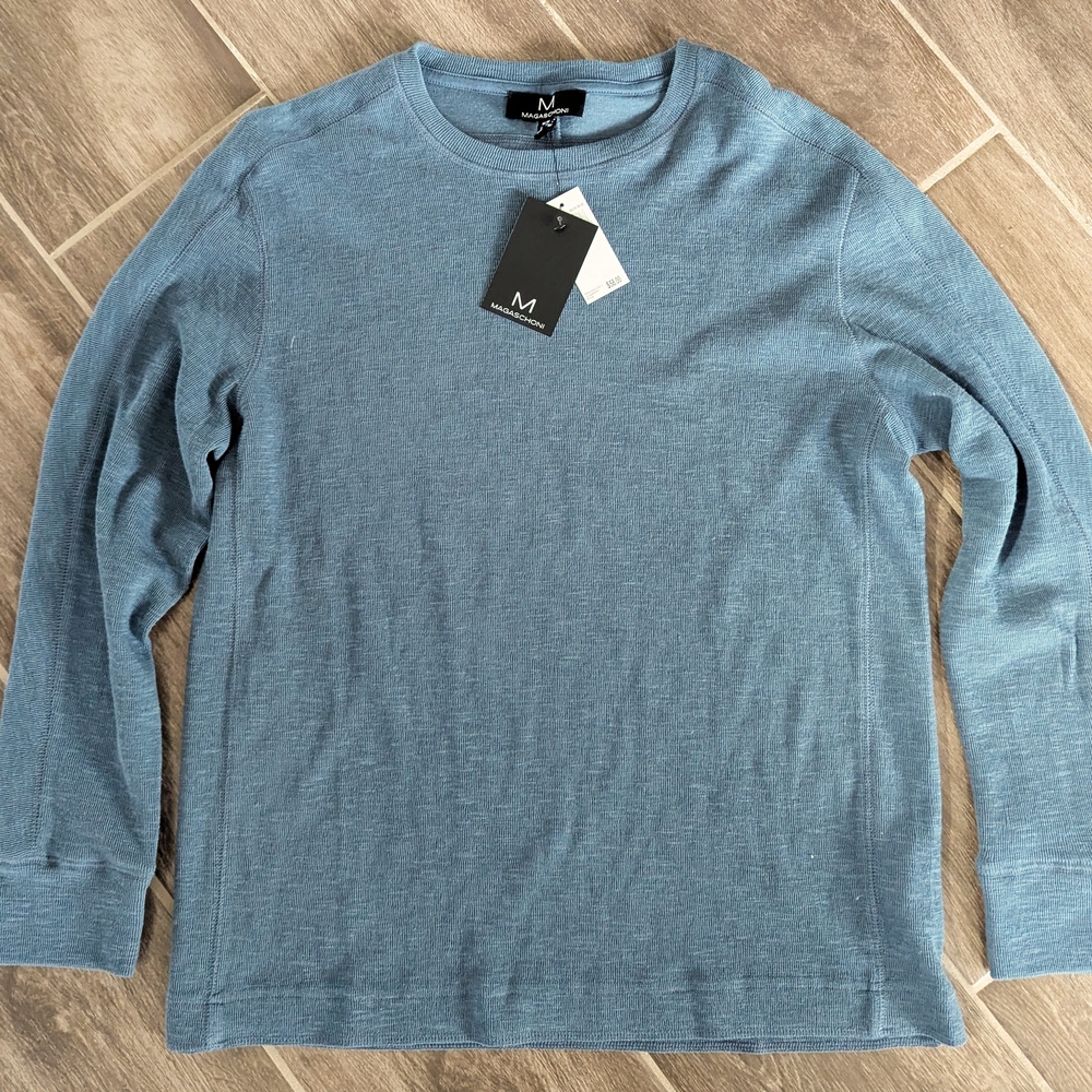 Magaschoni Blue Long Sleeve Shirt